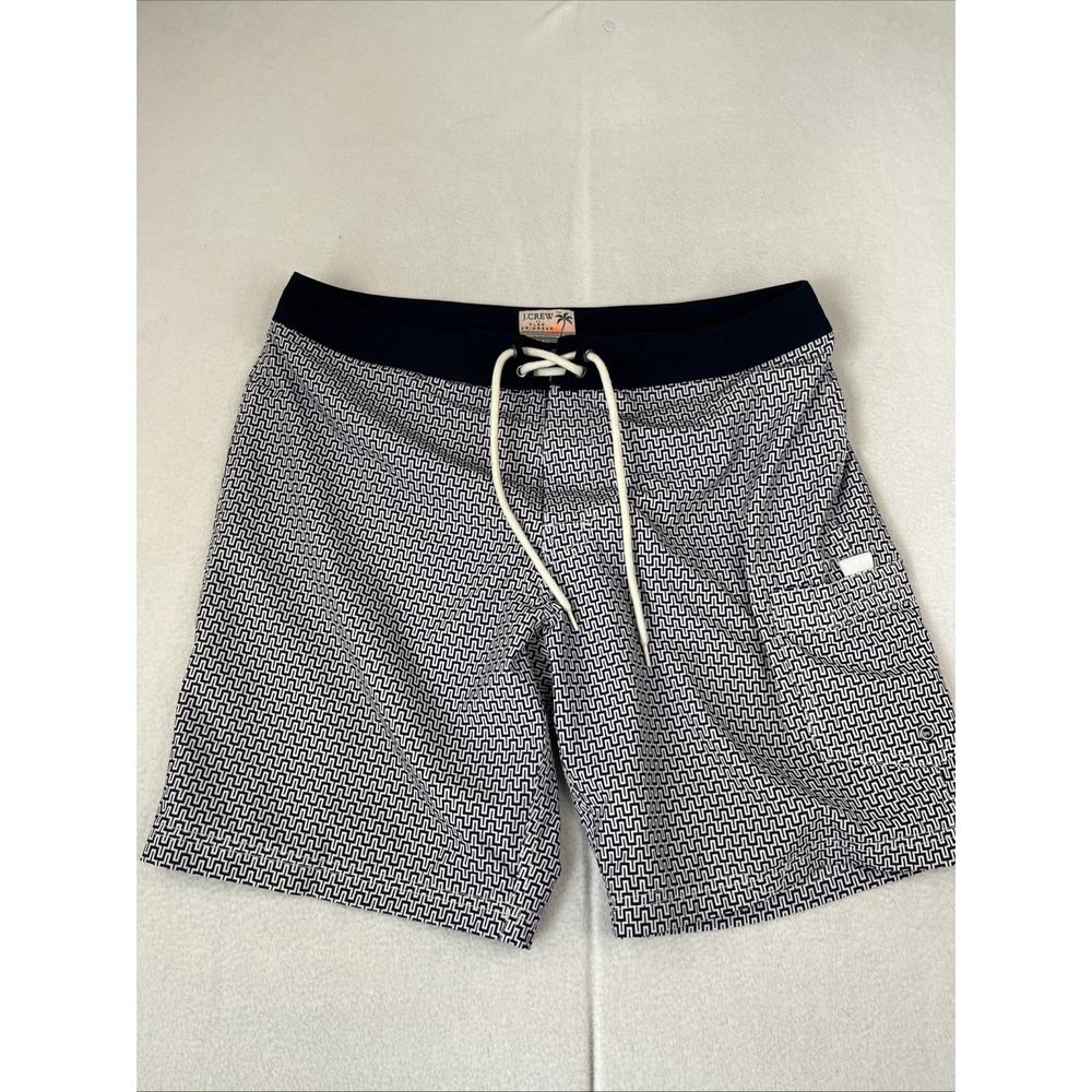 J.Crew Shorts Mens 34 Navy Blue Flex Swimwear Swim Trunks Mesh Lot of 2 - Picture 5 of 7
